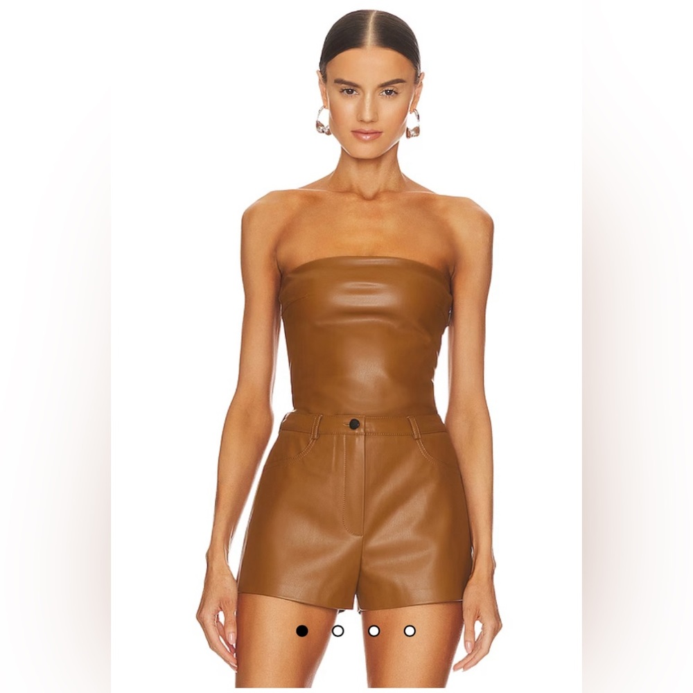 CULTNAKED bandeau tube top in Choco
